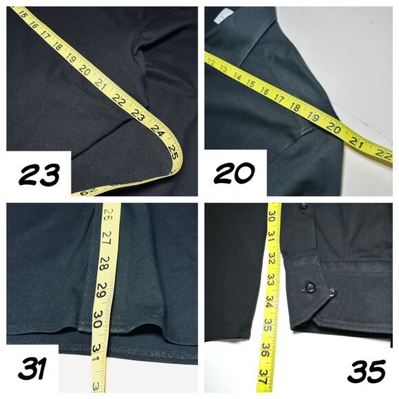 Emanuel Berg Mens Byron Charcoal Stretch Jersey Button Down Shirt Size 42 16.5 L - Picture 6 of 10